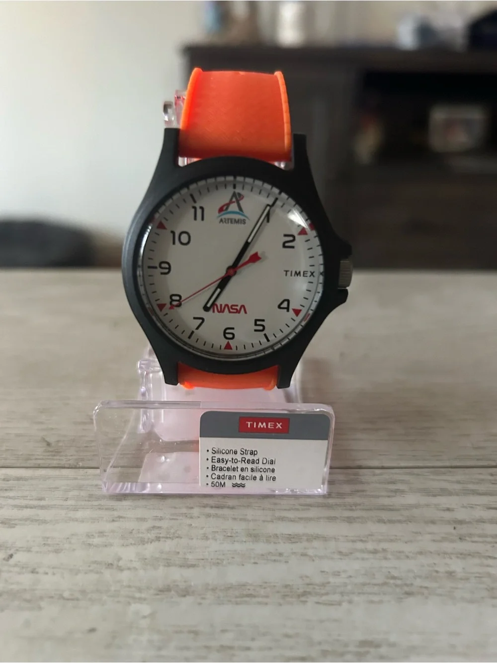 Timex NASA New Orange Strap Watch with White Dial